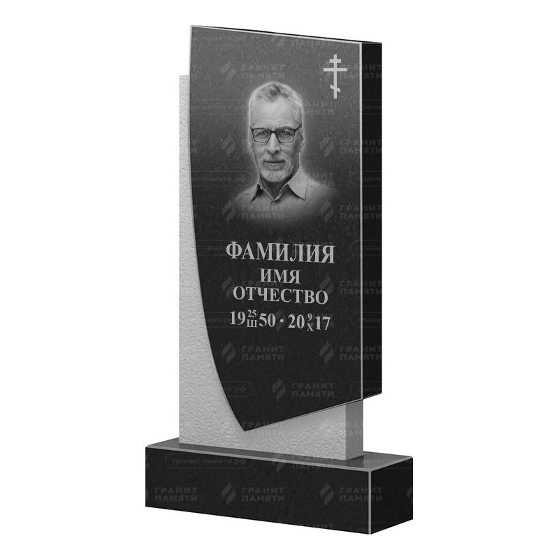 Памятники из гранита вертикальные в&nbsp;Салавате | Гранитный памятник ФГ-075