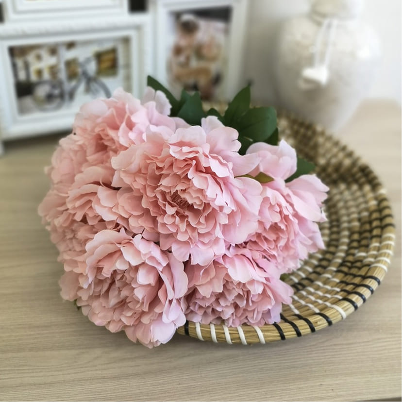 Искусственные цветы в Салавате | Цветы искусственные «Пионы», розовые, букет