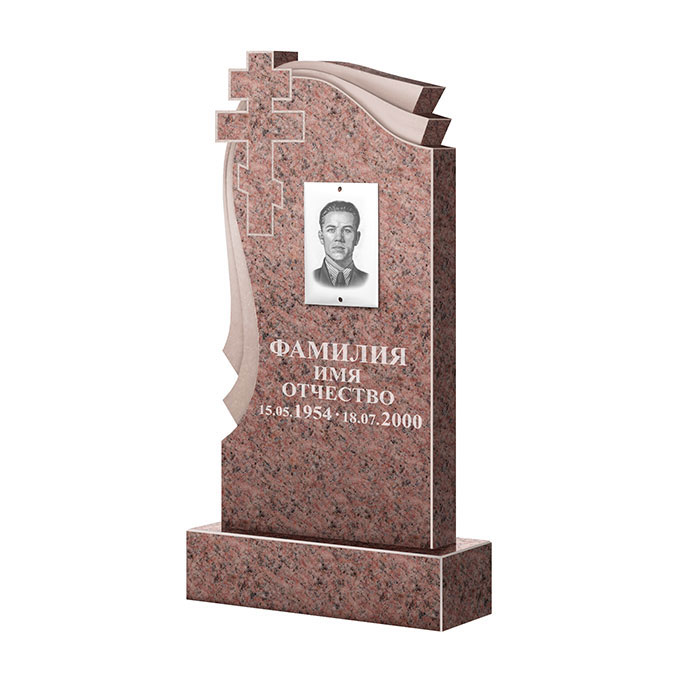 Гранитные памятники в&nbsp;Салавате | Памятник из гранита Розалия Pink ФГЦ-081