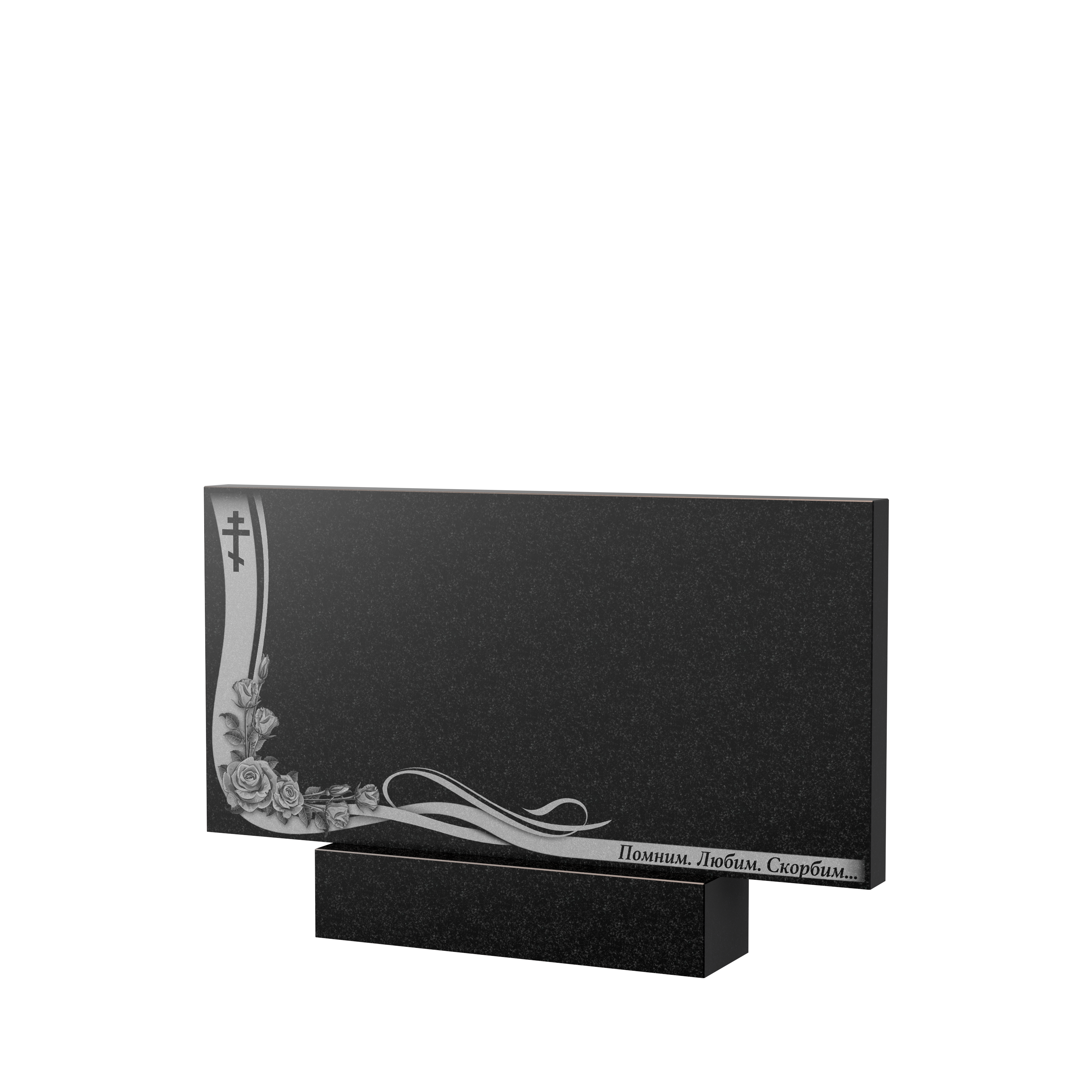 Художественное оформление памятника в&nbsp;Салавате | Художественное оформление на гранитную стелу, рисунок ГХО-004