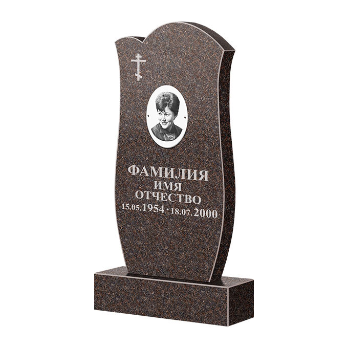 Памятники из цветного гранита в&nbsp;Салавате | Памятник из гранита Карел Brown ФГЦ-039