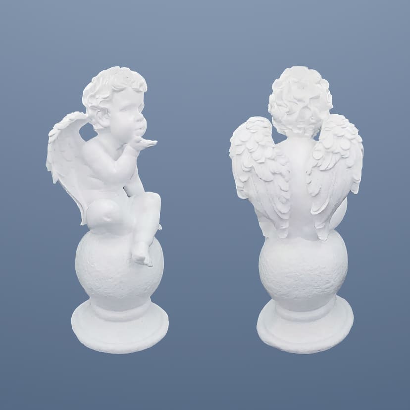 Скульптуры из искусственного мрамора в Салавате | Скульптура ангел на шаре №2