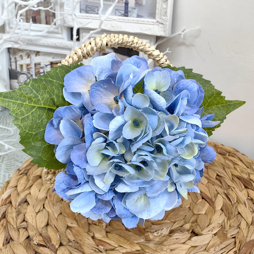 Искусственные цветы в Салавате | Цветок искусственный «Гортензия», голубая, одиночный