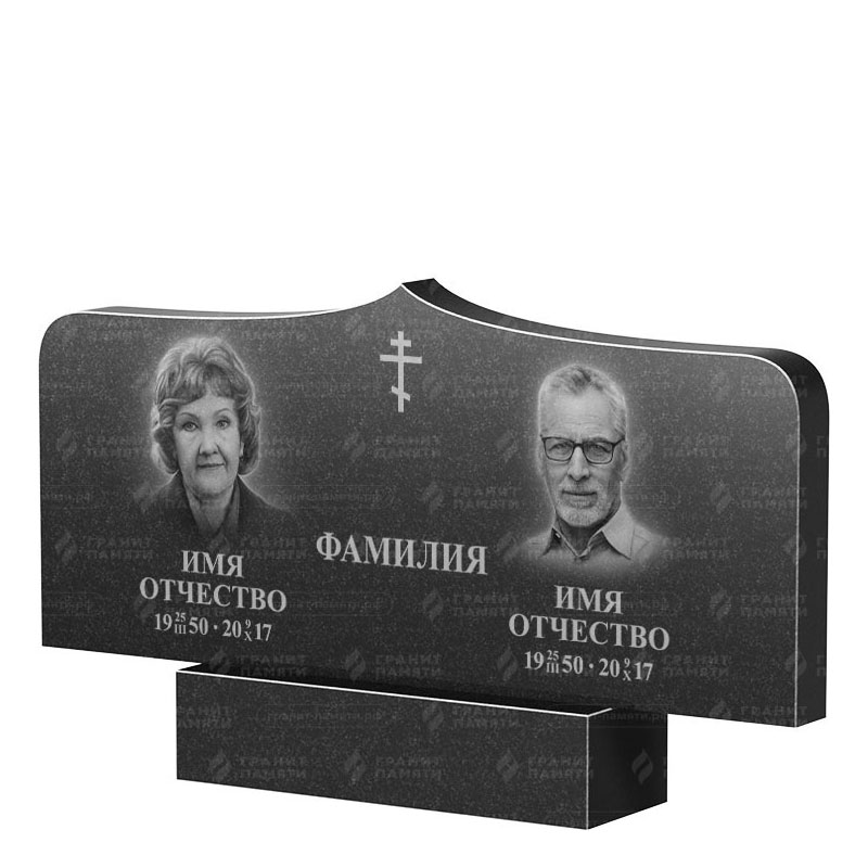 Гранитные памятники в&nbsp;Салавате | Двойной гранитный памятник ФГ-260