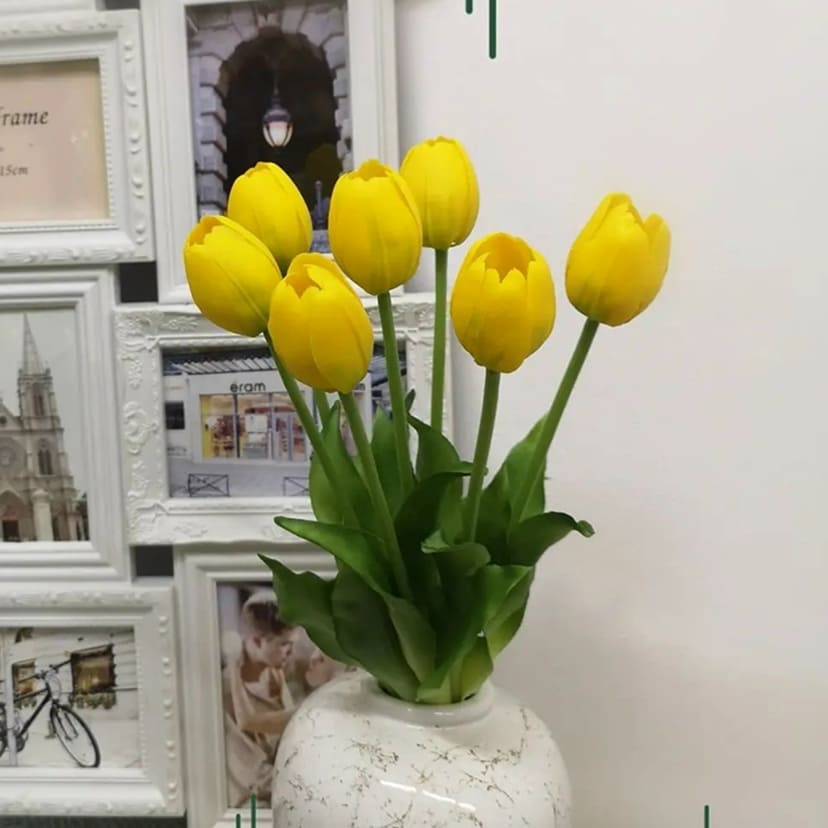 Искусственные цветы в Салавате | Цветы искусственные «Тюльпаны», желтые, букет