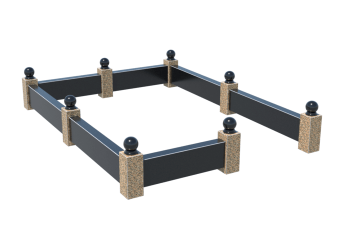 Цоколи на могилу в&nbsp;Салавате | Цоколь на могилу №0036