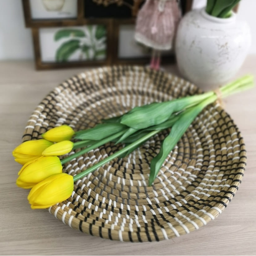 Искусственные цветы в Салавате | Цветы искусственные «Тюльпаны, бутоны», желтые, букет