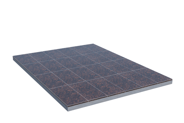 Площадки на могилу в&nbsp;Салавате | Площадка с облицовкой Дымовским гранитом