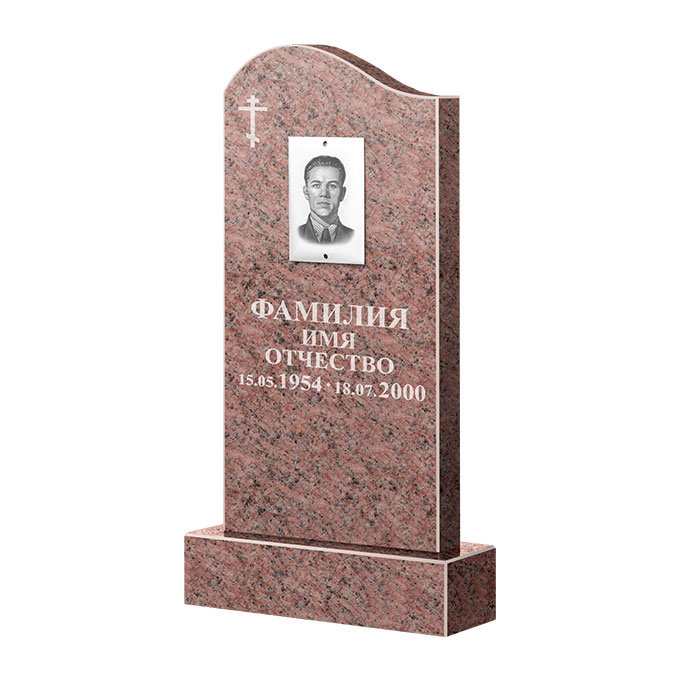 Памятники из цветного гранита в&nbsp;Салавате | Памятник из гранита Розалия Pink ФГЦ-030