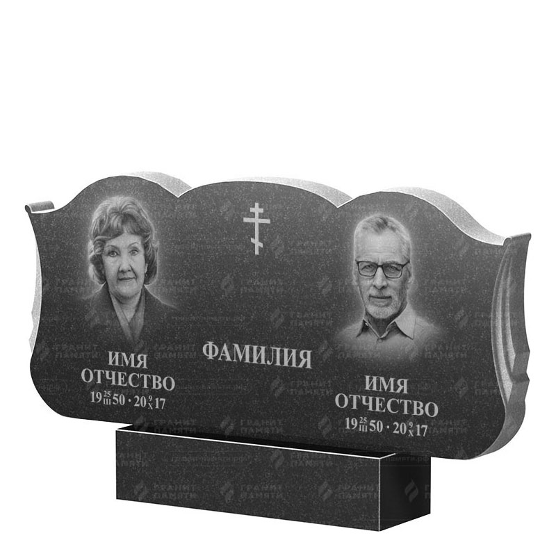Гранитные памятники в&nbsp;Салавате | Двойной гранитный памятник ФГ-261