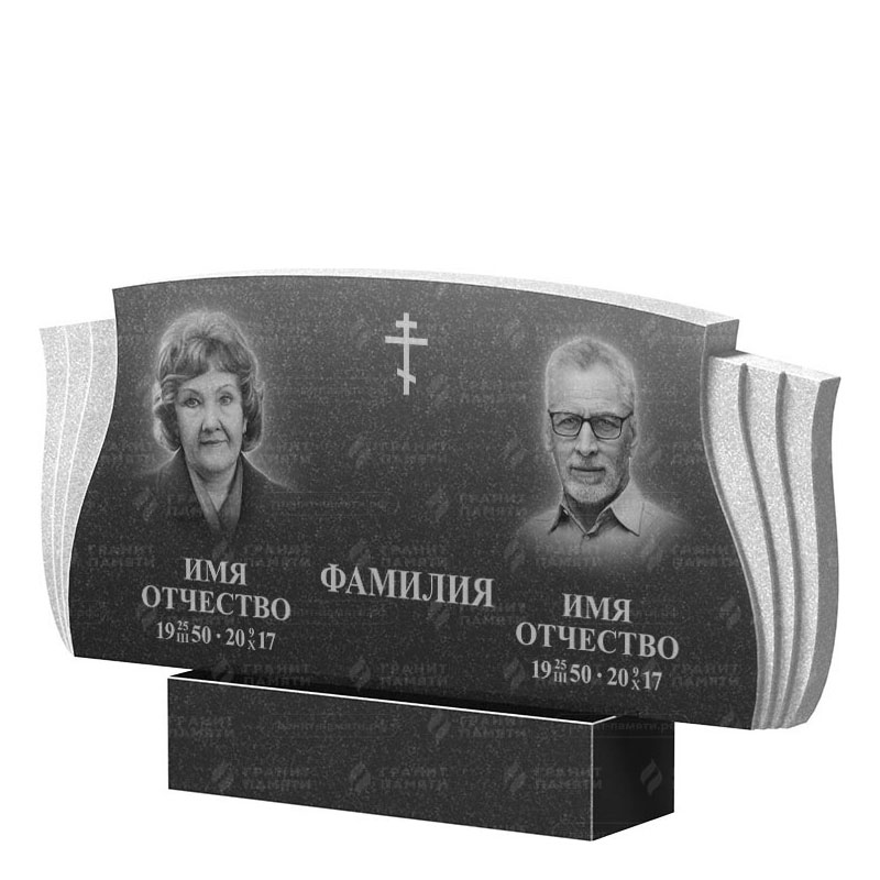Гранитные памятники в&nbsp;Салавате | Двойной гранитный памятник ФГ-264