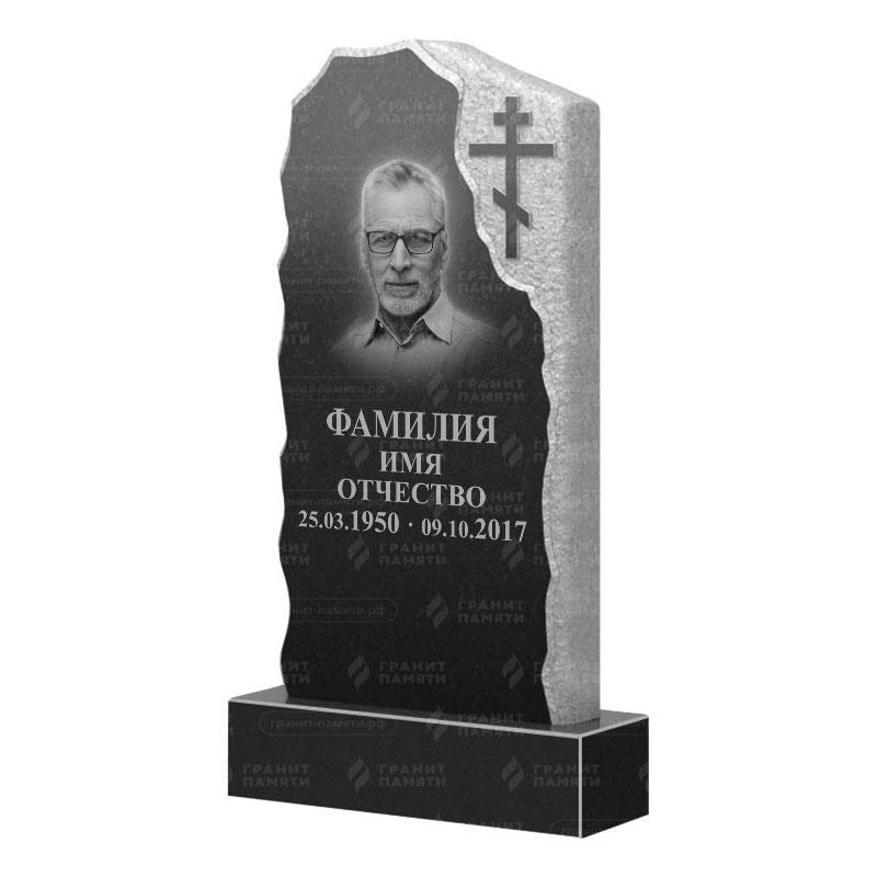 Памятники из гранита с обколом, скалы в&nbsp;Салавате | Гранитный памятник ФГ-231