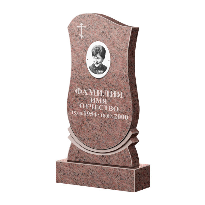 Гранитные памятники в&nbsp;Салавате | Памятник из гранита Розалия Pink ФГЦ-056