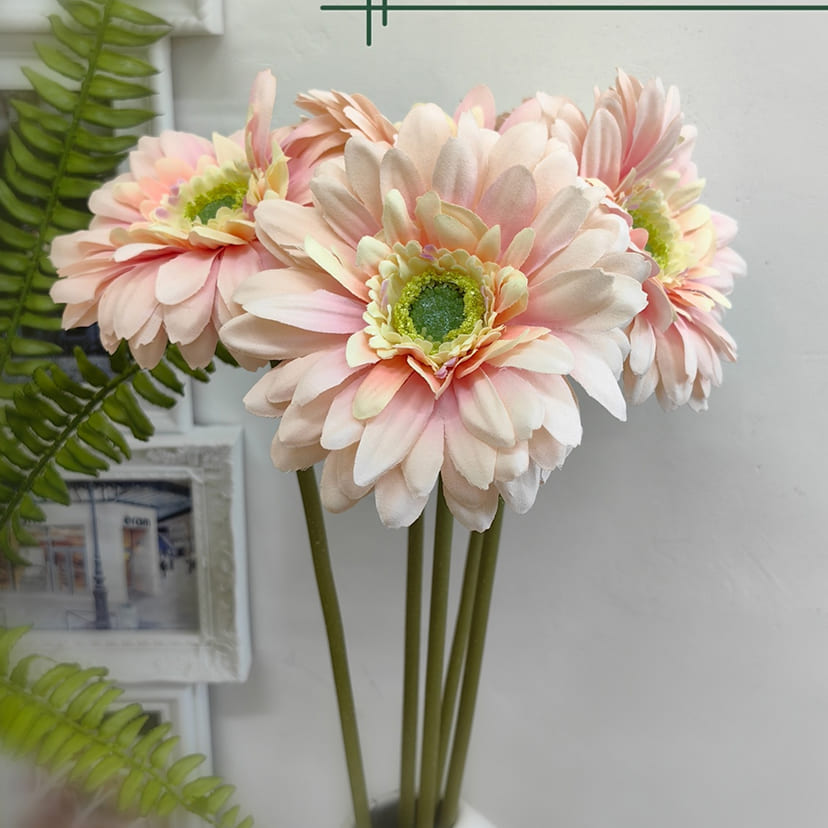 Искусственные цветы в Салавате | Цветок искусственный «Гербера», молочно-розовая, одиночный