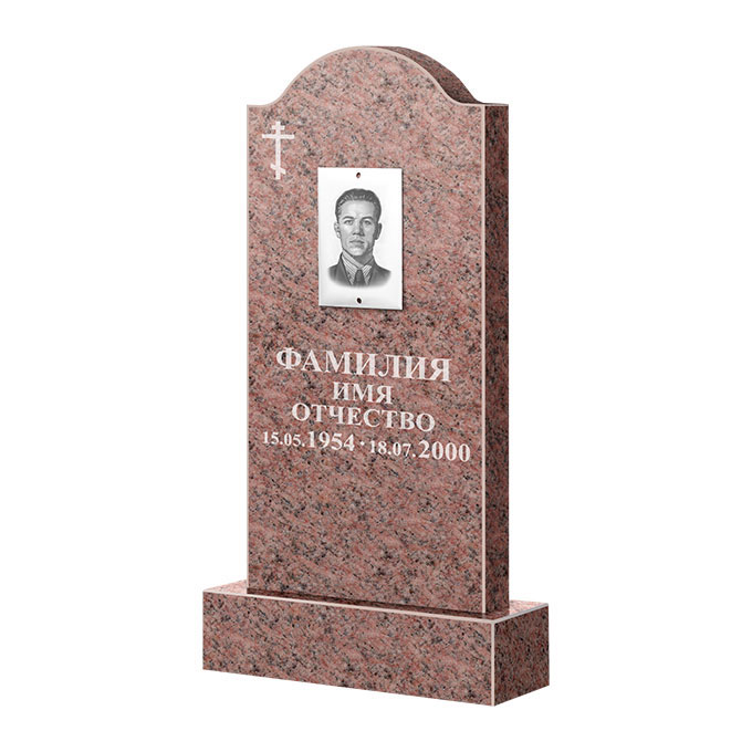 Памятники из цветного гранита в&nbsp;Салавате | Памятник из гранита Розалия Pink ФГЦ-012