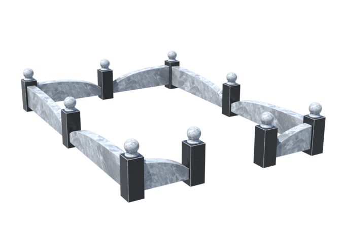 Цоколи на могилу в&nbsp;Салавате | Цоколь на могилу №0040