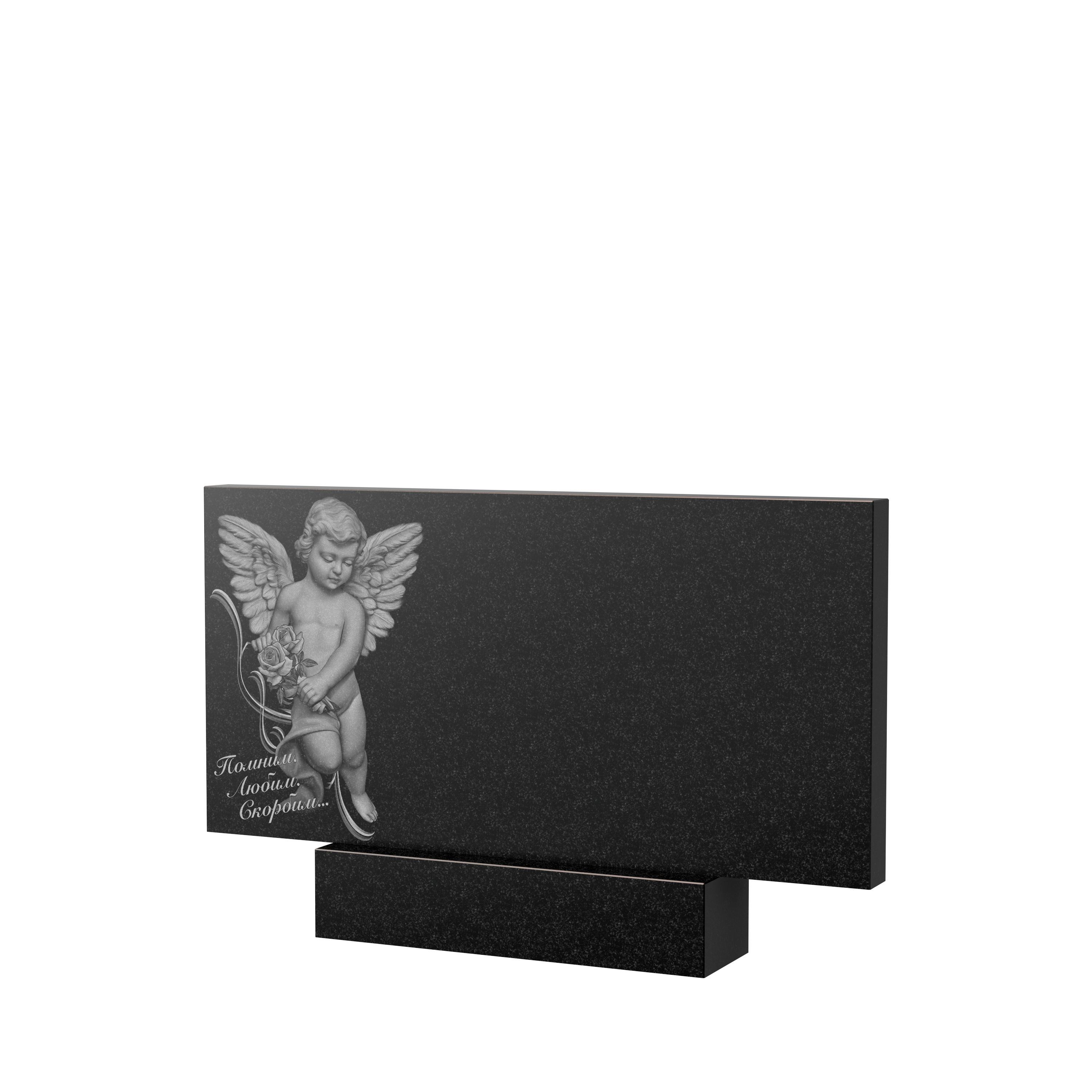 Художественное оформление памятника в&nbsp;Салавате | Художественное оформление на гранитную стелу, рисунок ГХО-008