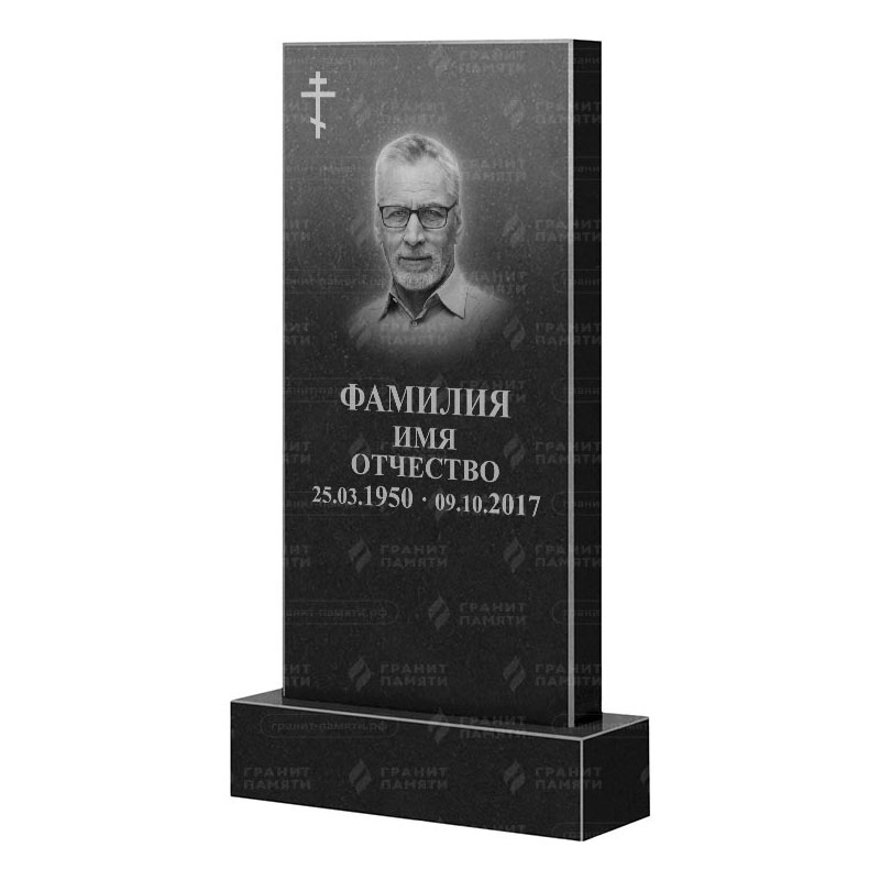 Памятники из гранита классические в&nbsp;Салавате | Гранитный памятник Прямой