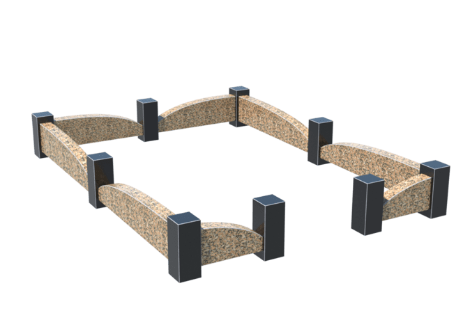 Цоколи на могилу в&nbsp;Салавате | Цоколь на могилу №0046