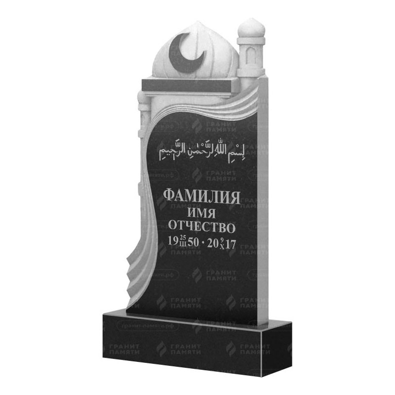Мусульманские памятники на могилу в&nbsp;Салавате | Гранитный памятник ФГ-228