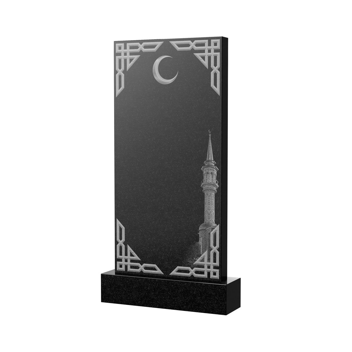 Художественное оформление памятника в&nbsp;Салавате | Художественное оформление на гранитную стелу, рисунок ВХО-040