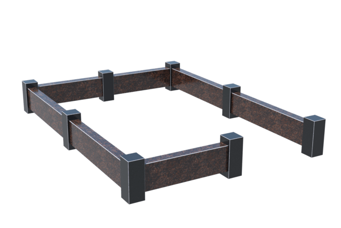 Цоколи на могилу в&nbsp;Салавате | Цоколь на могилу №0033