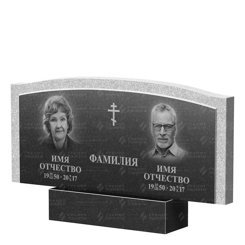 Памятники из гранита двойные в&nbsp;Салавате | Двойной гранитный памятник ФГ-131