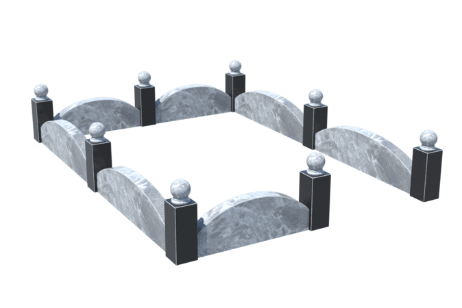 Цоколи на могилу в&nbsp;Салавате | Цоколь на могилу №0003