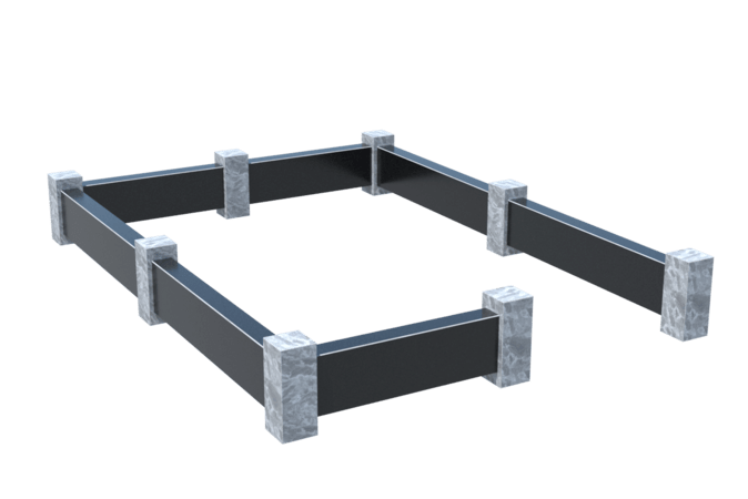 Цоколи на могилу в&nbsp;Салавате | Цоколь на могилу №0032