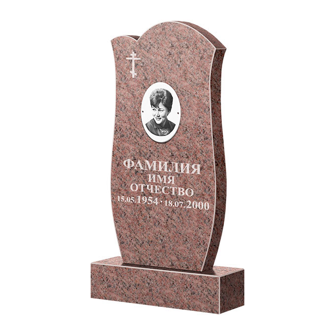 Памятники из цветного гранита в&nbsp;Салавате | Памятник из гранита Розалия Pink ФГЦ-039