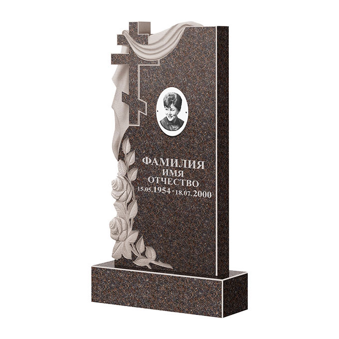 Гранитные памятники в&nbsp;Салавате | Памятник из гранита Карел Brown ФГЦ-189