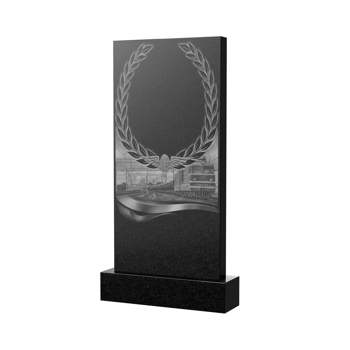 Художественное оформление памятника в&nbsp;Салавате | Художественное оформление на гранитную стелу, рисунок ВХО-054