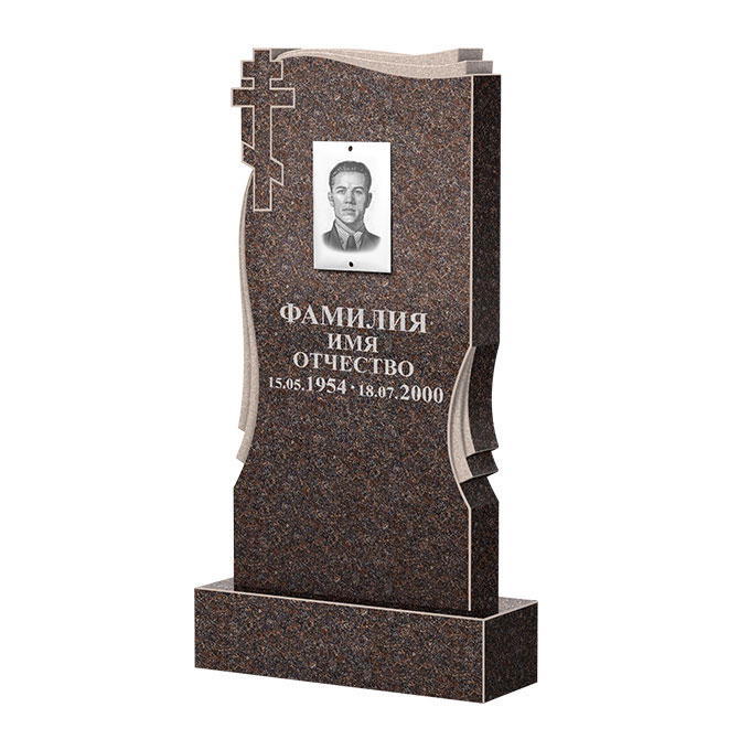 Гранитные памятники в&nbsp;Салавате | Памятник из гранита Карел Brown ФГЦ-185